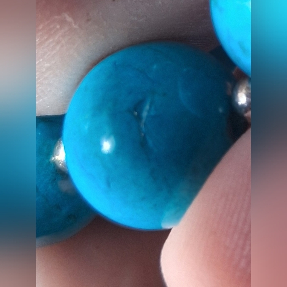 EUC Vintage ROC Sleeping Beauty Turquoise Graduated Bead Boho Necklace - Picture 5 of 7